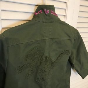 Zadig & Voltaire Olive Khaki Green Dress/Shirt